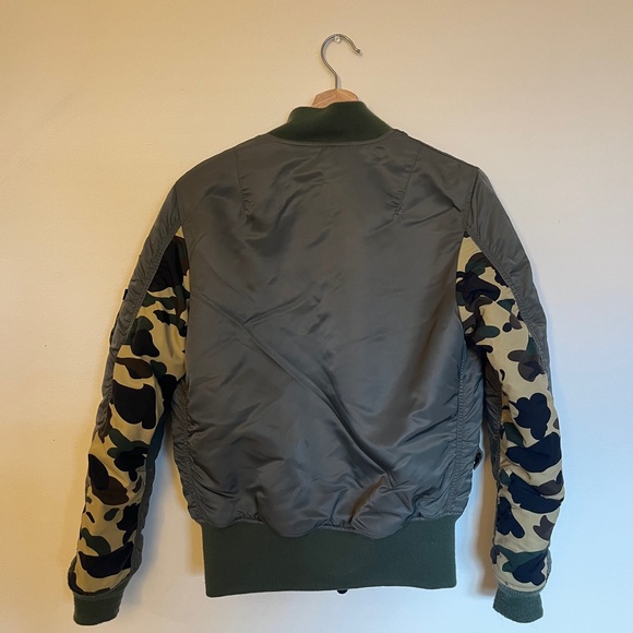 Bathing Ape | Made in Japan | Men’s Medium | Bomber Jacket | Khaki - Picture 3 of 5